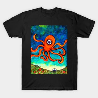 An Octopus's Garden Of Hearts T-Shirt